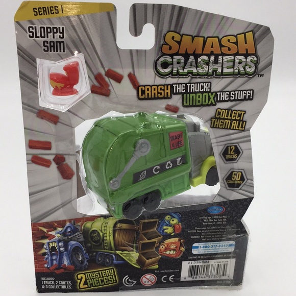 Smash Crashers Sloppy Sam Mystery Series 1 Crash the Truck Unbox the Stuff - Picture 9 of 13